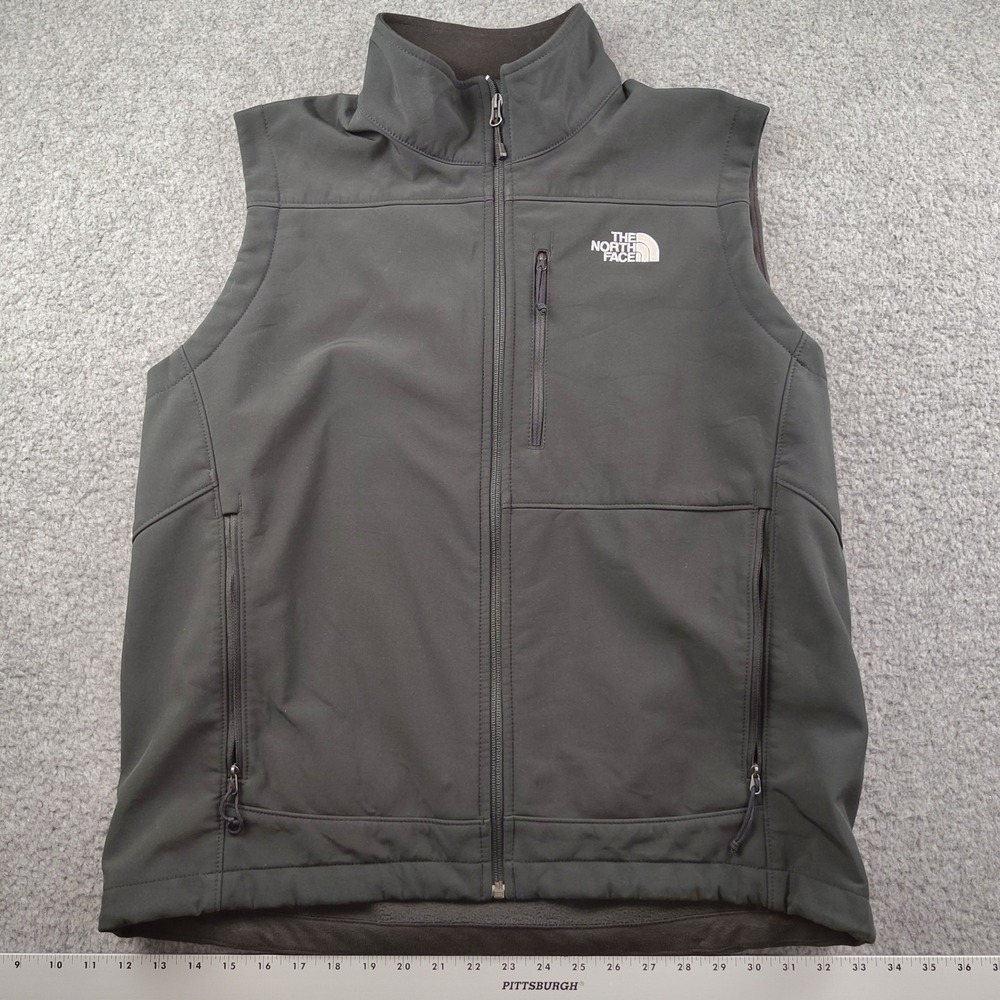 The North Face Apex Bionic Vest Mens Large Softshell Black Windproof EUC